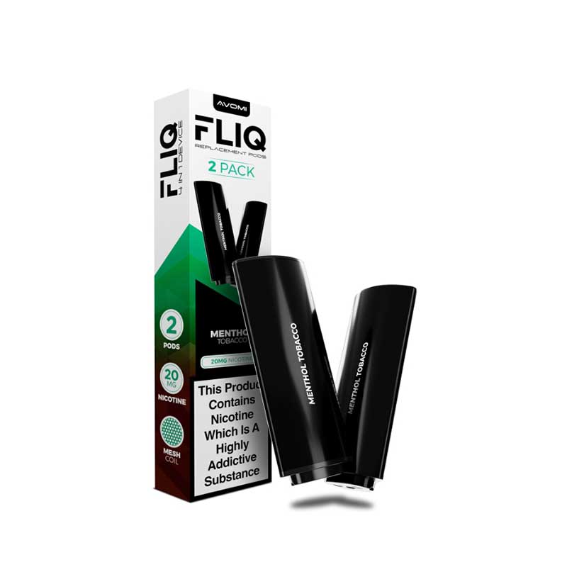 Avomi FLIQ Prefilled Pods - Menthol Tobacco | Next Day Delivery | Avomi UK Avomi FLIQ Prefilled Pods - Menthol Tobacco | Next Day Delivery | Avomi UK