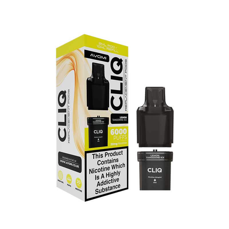 Avomi Cliq Prefilled Pod lemon tangerine ice