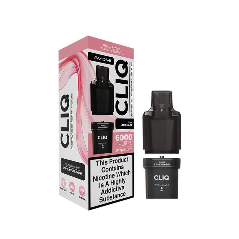 Avomi Cliq Prefilled Pods pink lemonade