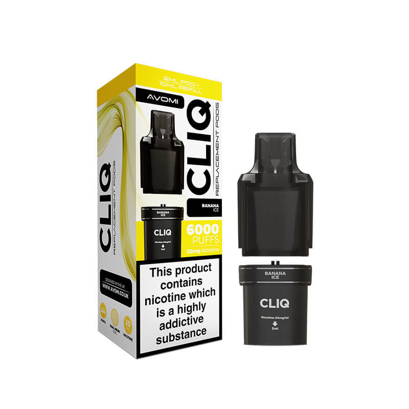 Avomi CLIQ Replacement Prefilled Pod + Refill – Banana Ice