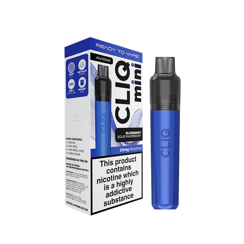 Avomi CLIQ Mini Prefilled Pod Kit - Blueberry Sour Raspberry