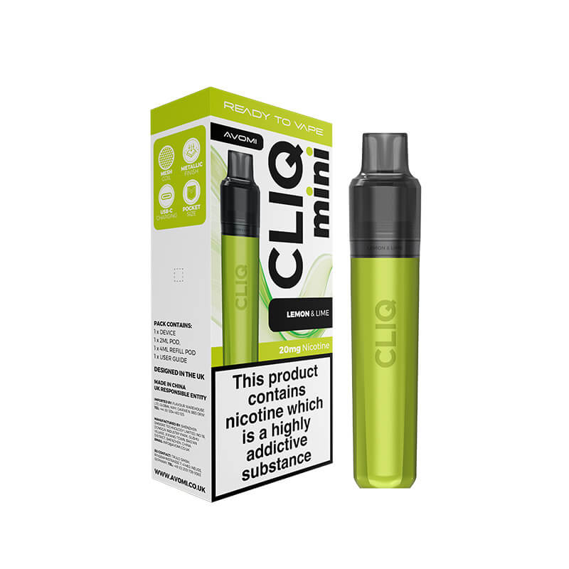 Avomi CLIQ Mini Prefilled Pod Kit - Lemon & Lime