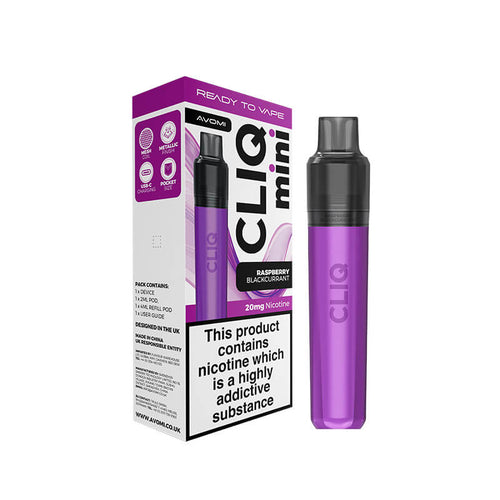 Avomi CLIQ Mini Prefilled Pod Kit - Raspberry Blackcurrant