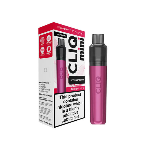 Avomi CLIQ Mini Prefilled Pod Kit - Red Raspberry