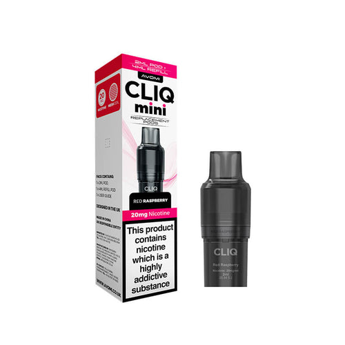 Avomi CLIQ Mini Replacement Prefilled Pod + Refill – Red Raspberry