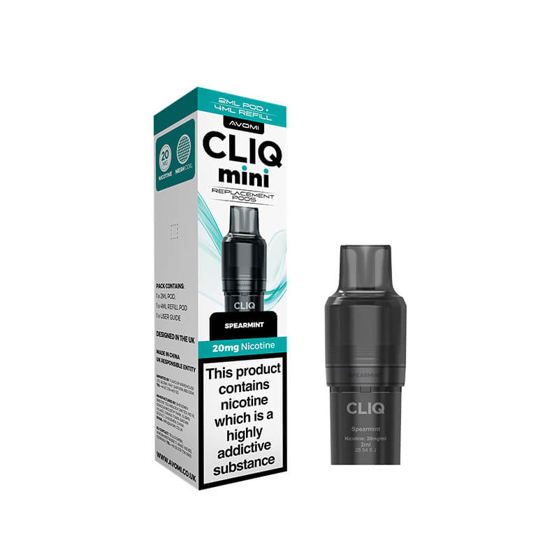 Avomi CLIQ Mini Replacement Prefilled Pod + Refill – Spearmint