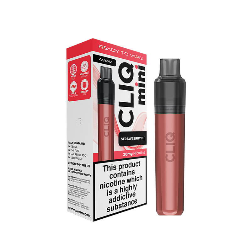 Avomi CLIQ Mini Prefilled Pod Kit - Strawberry Ice