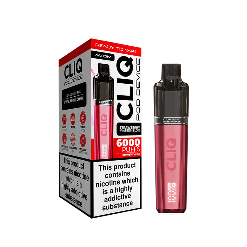 Avomi CLIQ Prefilled Vape Pod Kit - Strawberry Watermelon Edition