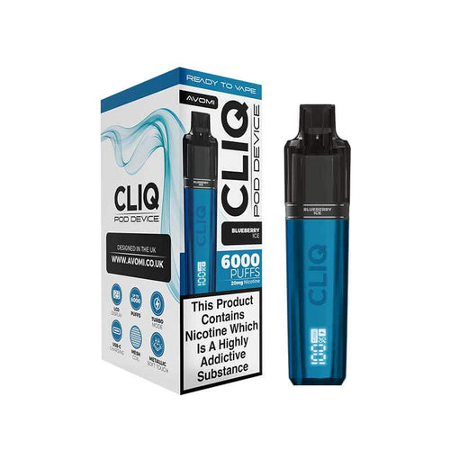 Avomi Cliq Vape Kit blueberry ice