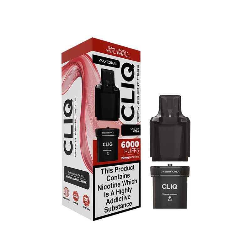 Avomi Cliq Prefilled Pods cherry cola