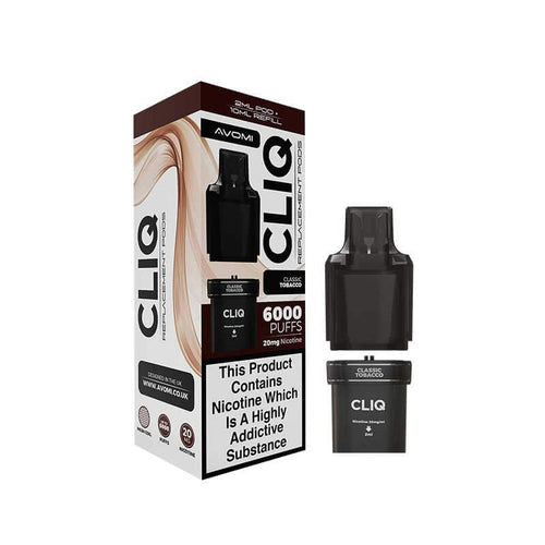 Avomi Cliq Prefilled Pods classic tobacco