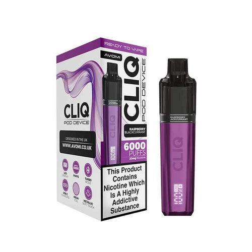 Avomi Cliq Vape Kit raspberry blackcurrant