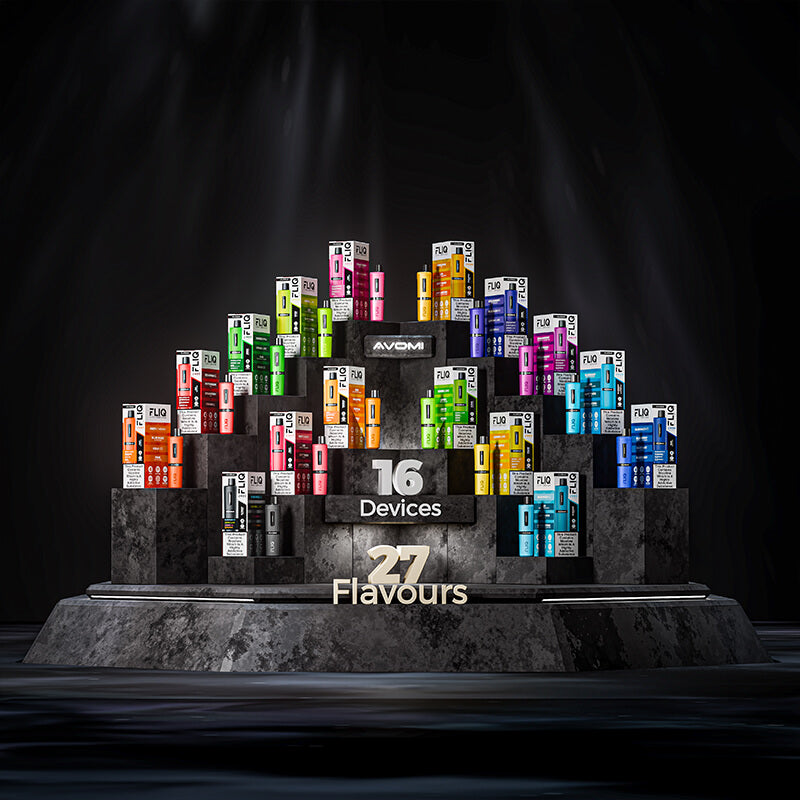 group of Avomi Fliq vape kits
